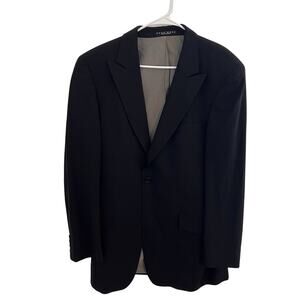 Boss Hugo Boss Sports Coat Mens Size 42T Black Virgin Wool Classic Blazer Jacket